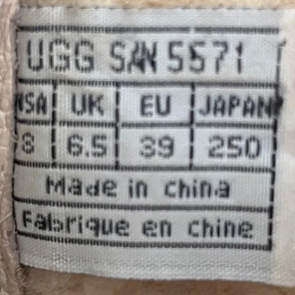 UGG Australia Summit Shearling Mid Calf Snow Boots Women 8 Brown Cream Sherpa